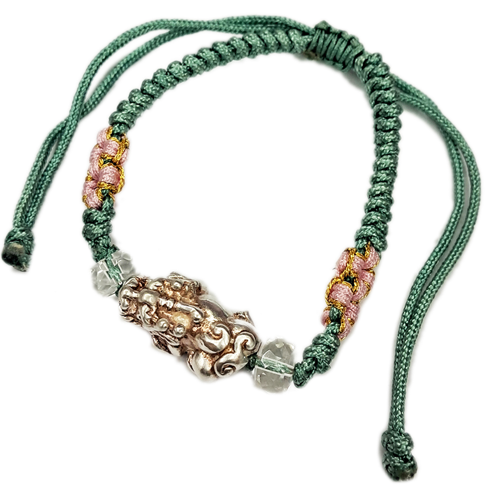 招財貔貅{純銀}中國結手鍊【十方】151552