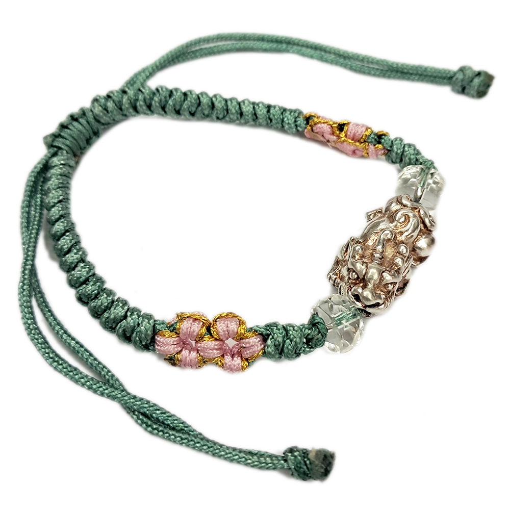 招財貔貅{純銀}中國結手鍊【十方】151552