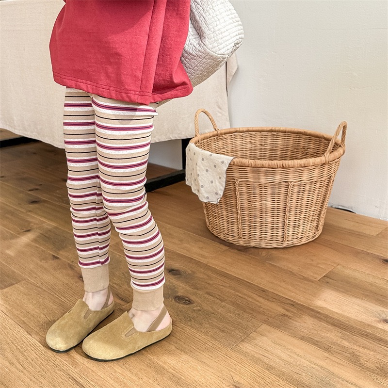 三色條紋內搭褲