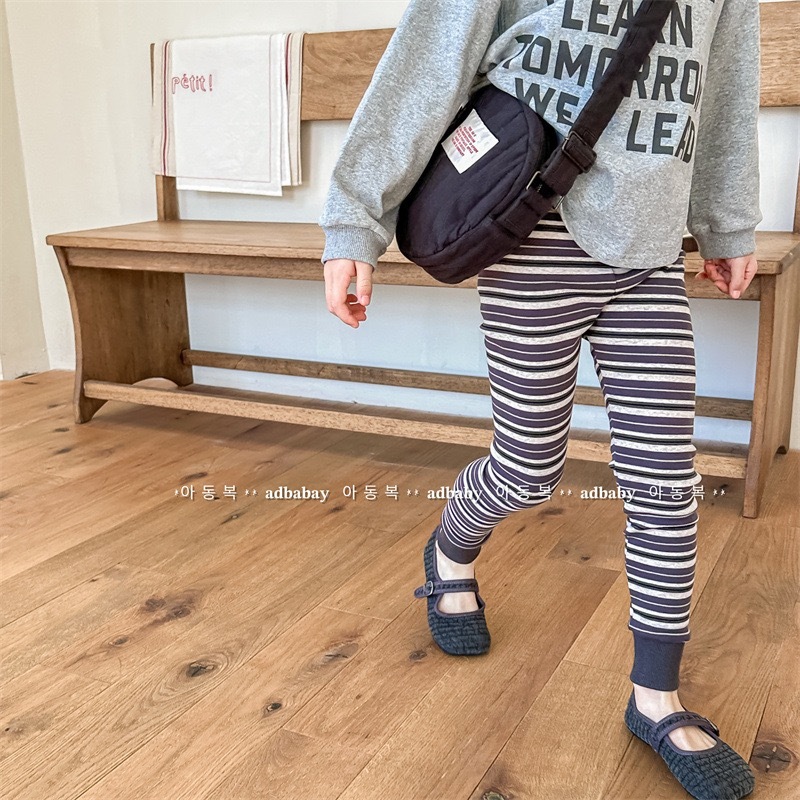 三色條紋內搭褲