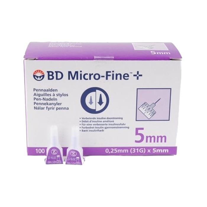 BD Micro-Fine 胰島素注射針頭 31G 5mm 100粒