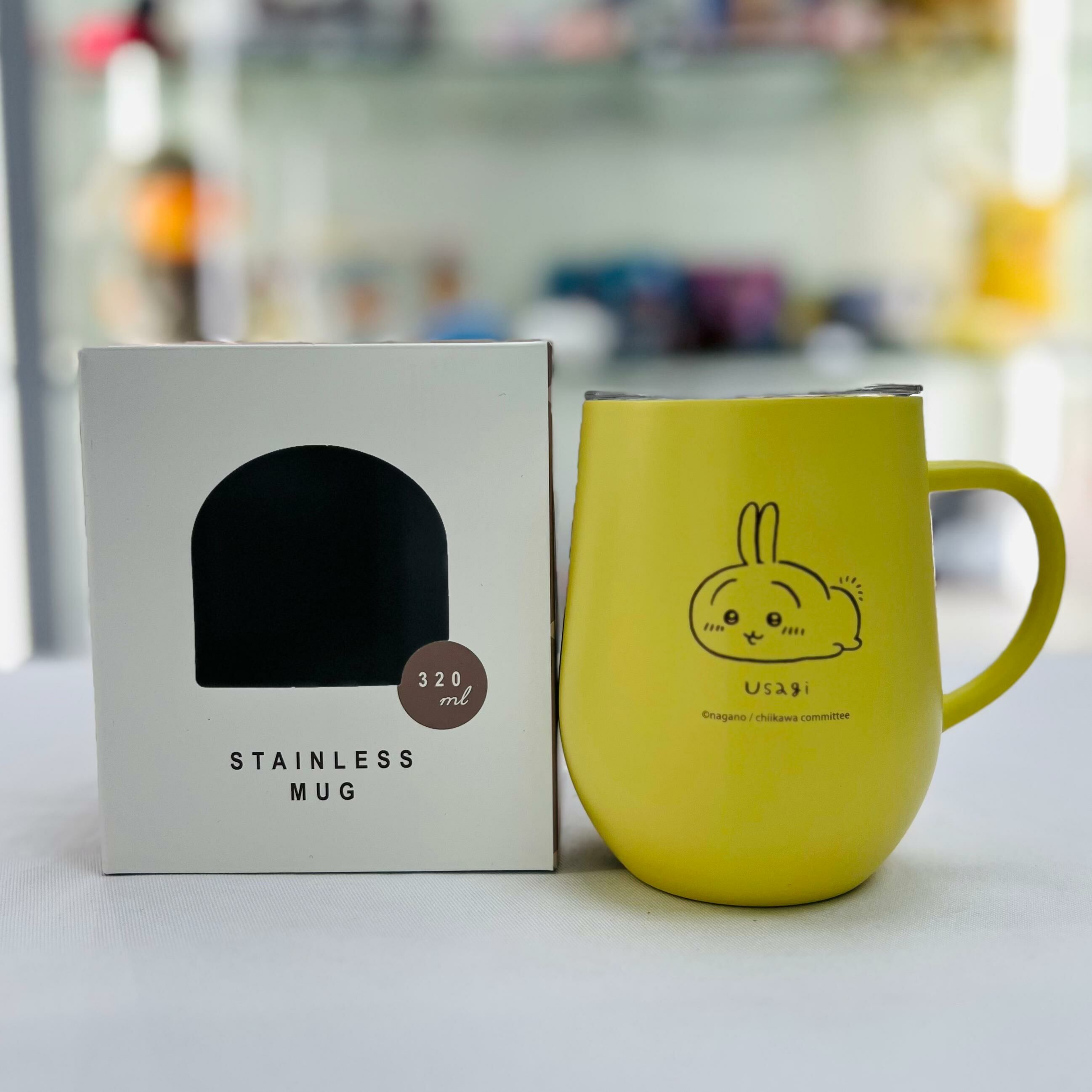 Chiikawa Stainless Steel Mug with Lid, 320ml (Usagi)
