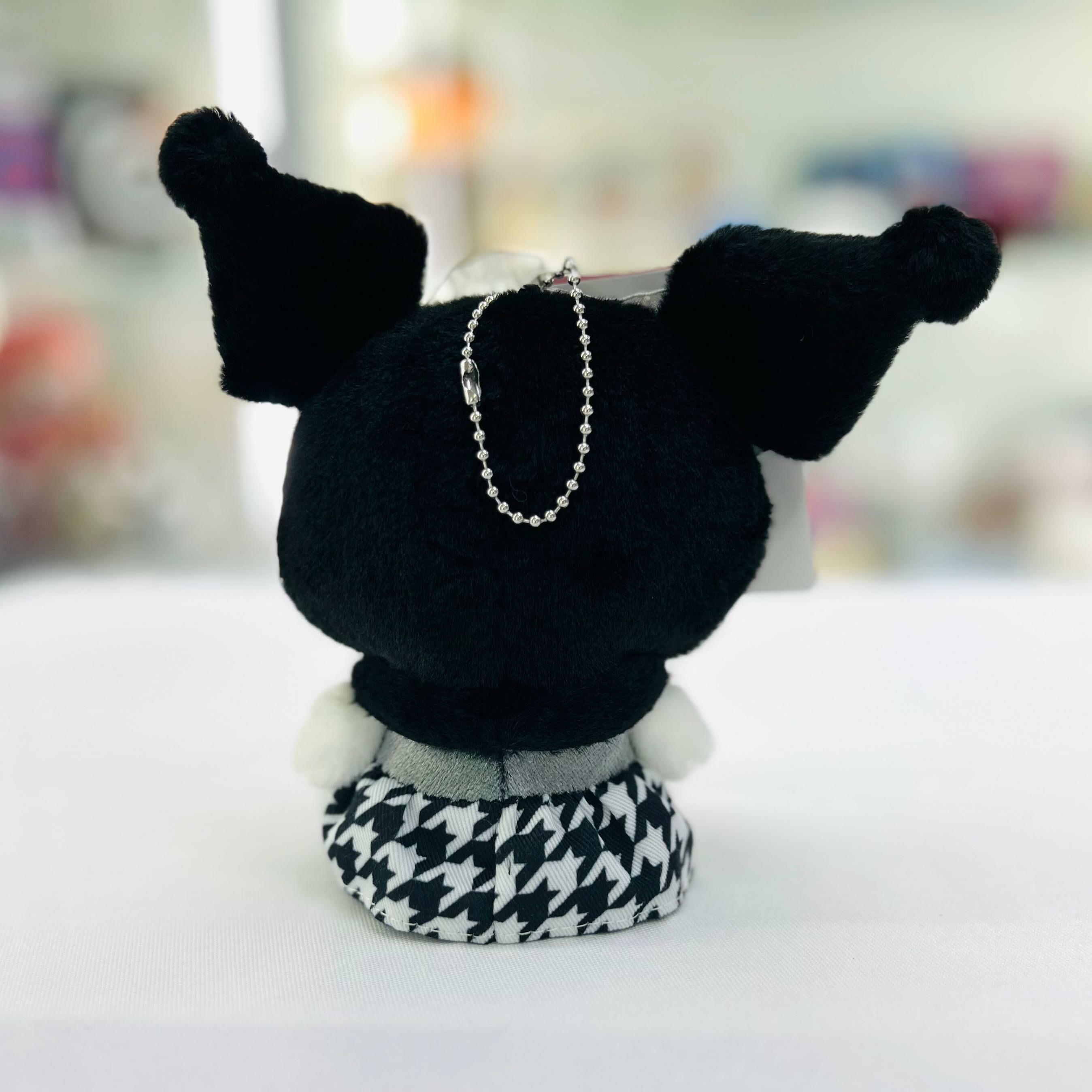 Sanrio Kuromi French Plover Mascot Plush Toy Keychain