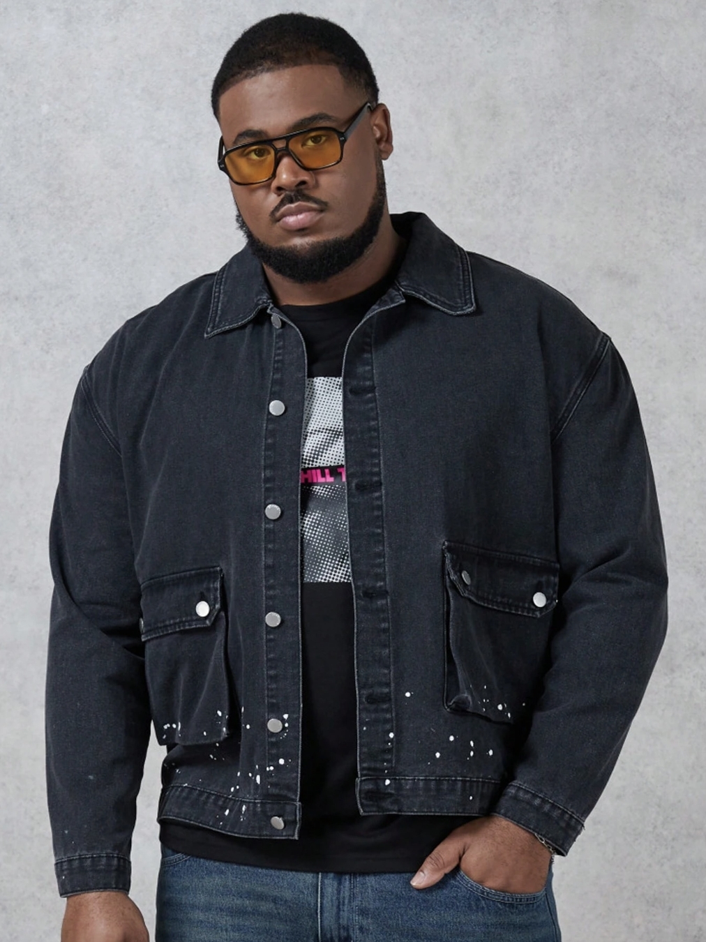 KADMAX大尺碼-春夏牛仔外套〈CSTS2458〉