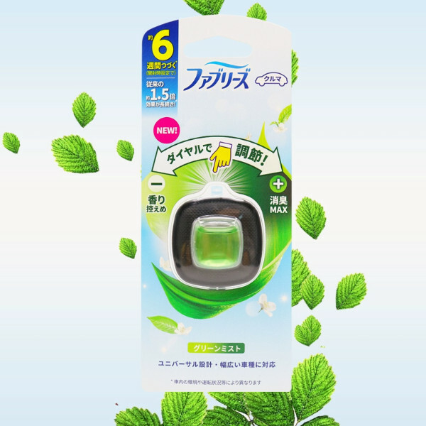 febreze--汽車出風口車載香水除味空氣清新劑【綠茶清香薄荷】2.4mlx1個