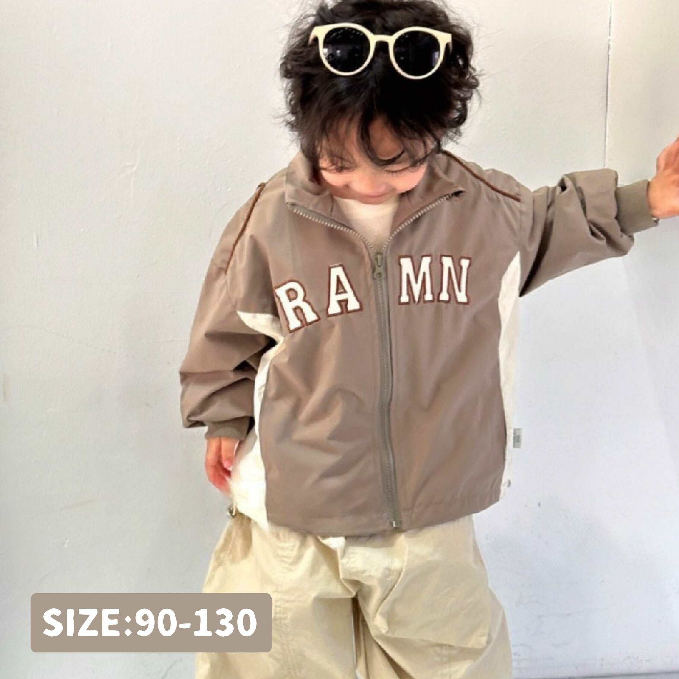 【H45069】RAMN拼接工裝外套/防風外套