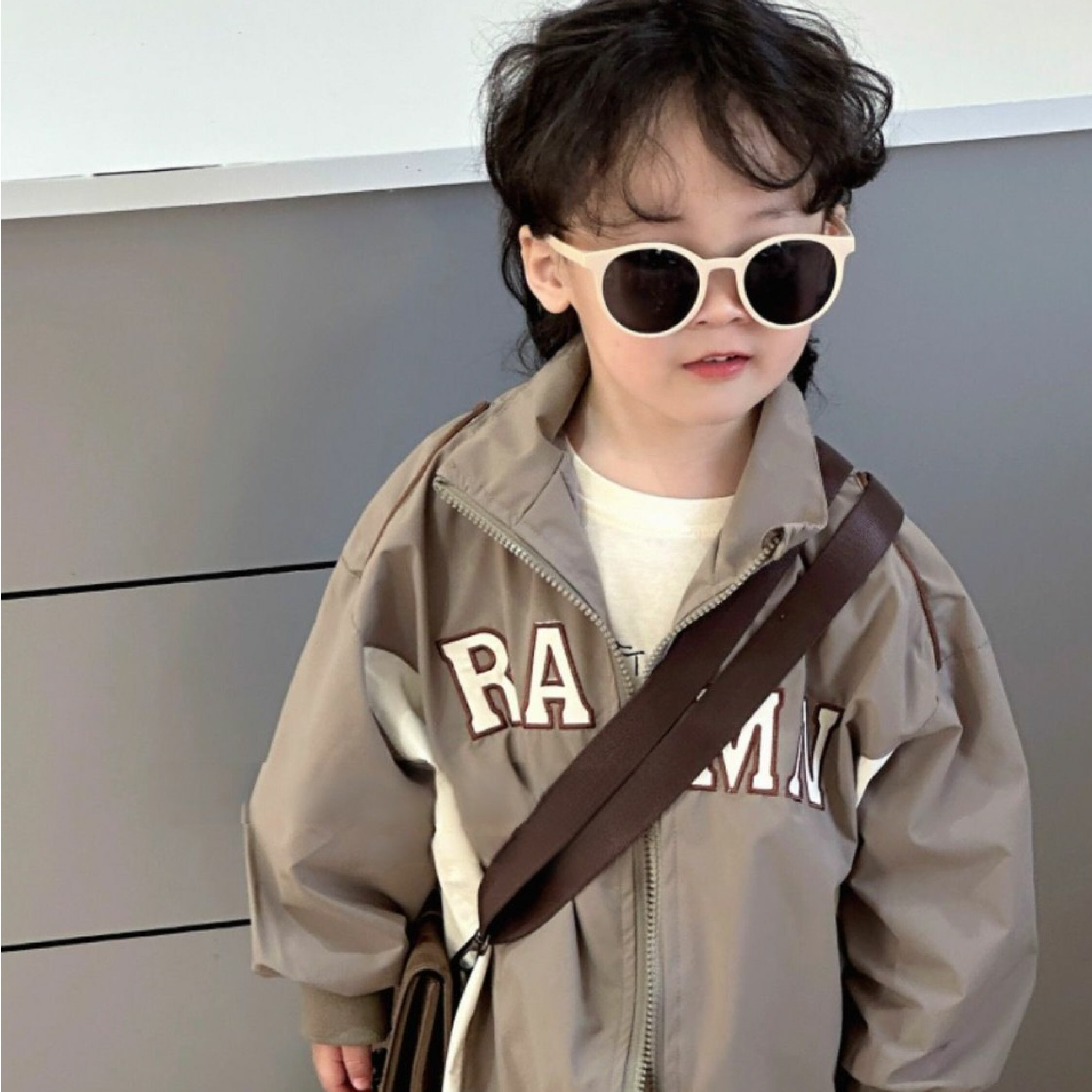 【H45069】RAMN拼接工裝外套/防風外套