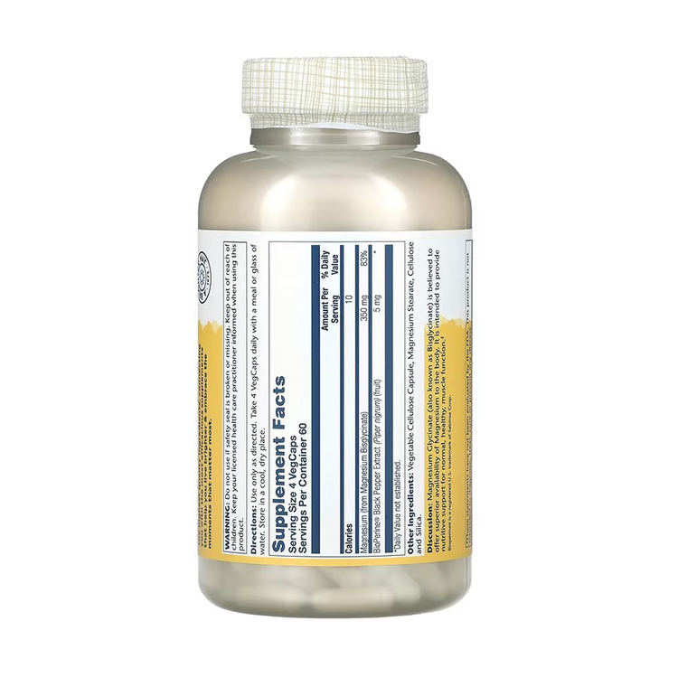 Solaray, Higher Absorption Magnesium Glycinate, 350 mg, 240 VegCaps