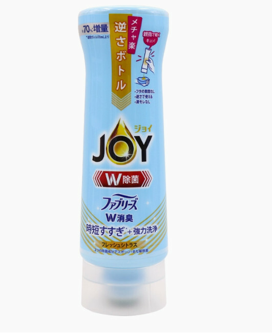 P＆G/寶潔--JOY超濃縮去油無殘留除菌倒立洗潔精【W消臭檸檬】290mlx1瓶裝