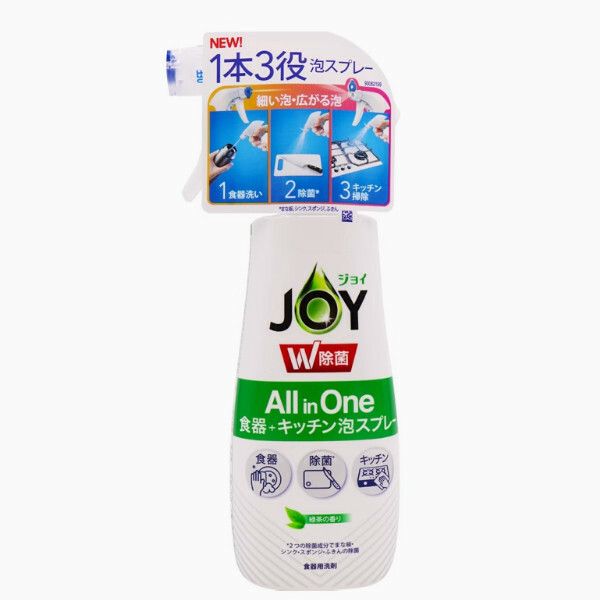P＆G/寶潔--一體式餐具+廚房+爐具+泡沫噴霧洗滌劑【除菌綠茶香】275mlx1瓶裝