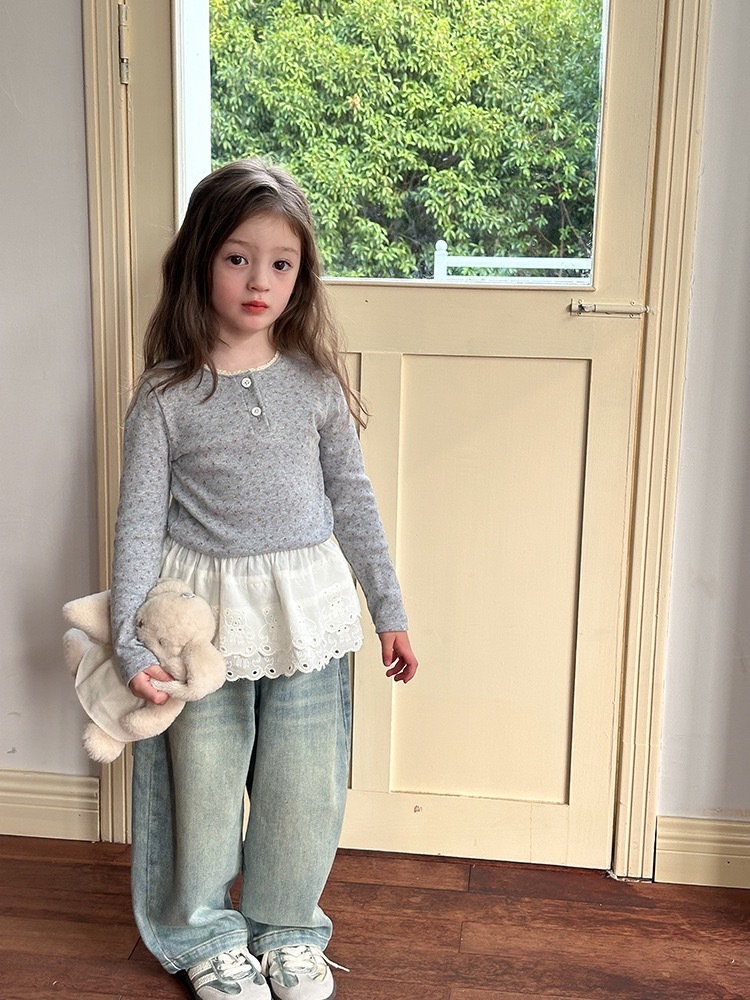 小緹花修身上衣