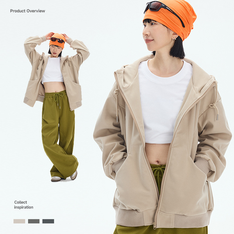 10M24 重磅素色口袋連帽外套 三色