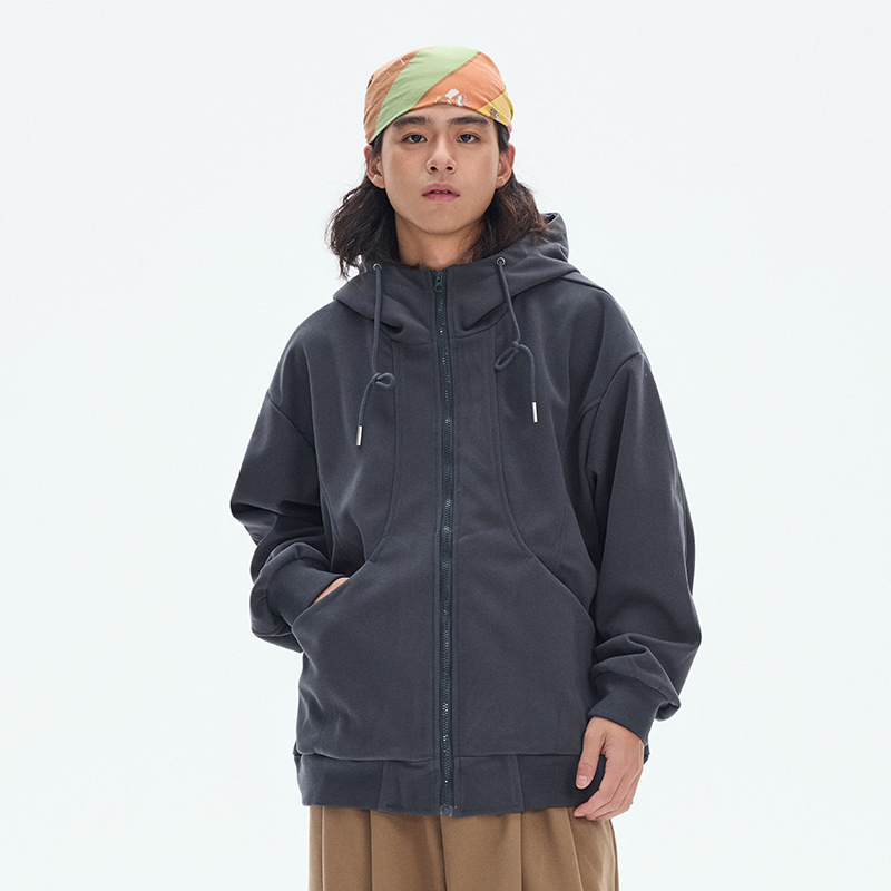 10M24 重磅素色口袋連帽外套 三色