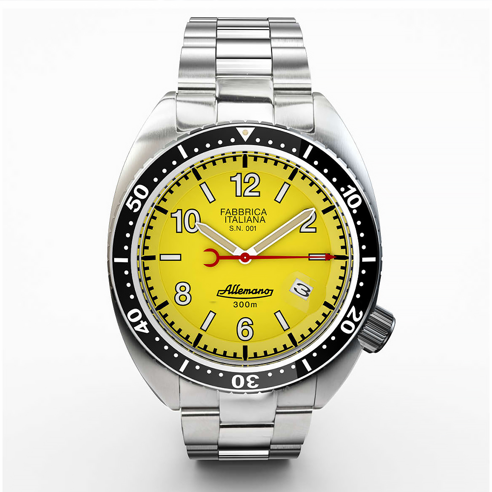 (預購)【Allemano】SHA1973PYDP 1973 Shark & Crab 男士自動手錶