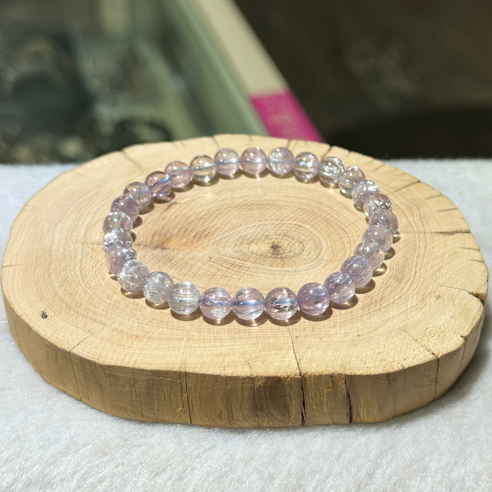 拉絲✨紫鋰輝手串 6.5 mm +/-