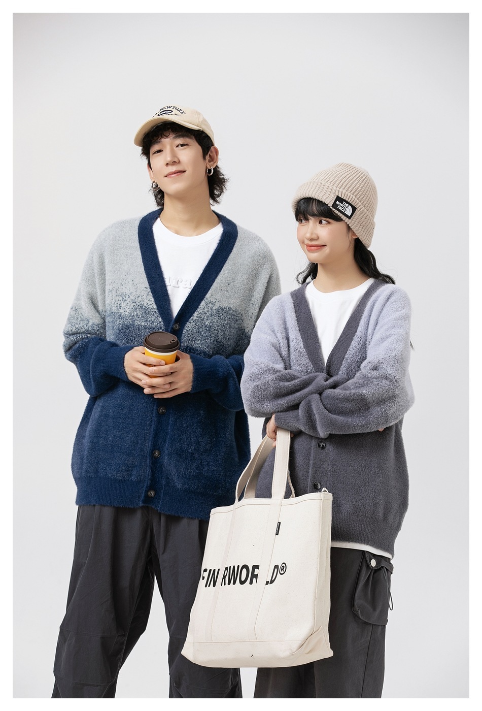 10M19 日系漸層感開衫外套 四色