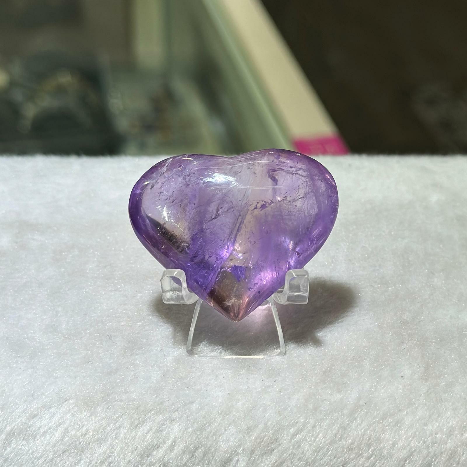 紫黃晶心心 (不連座) #01