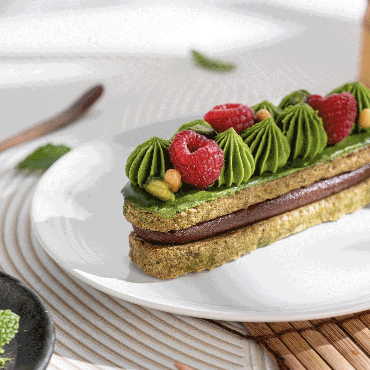 🌿 彩 · 抹茶莓果達克瓦茲