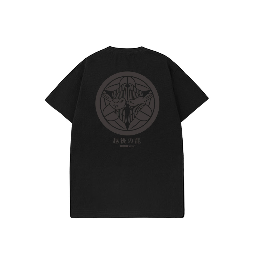 XCTRL 上杉謙信家紋短T-黑