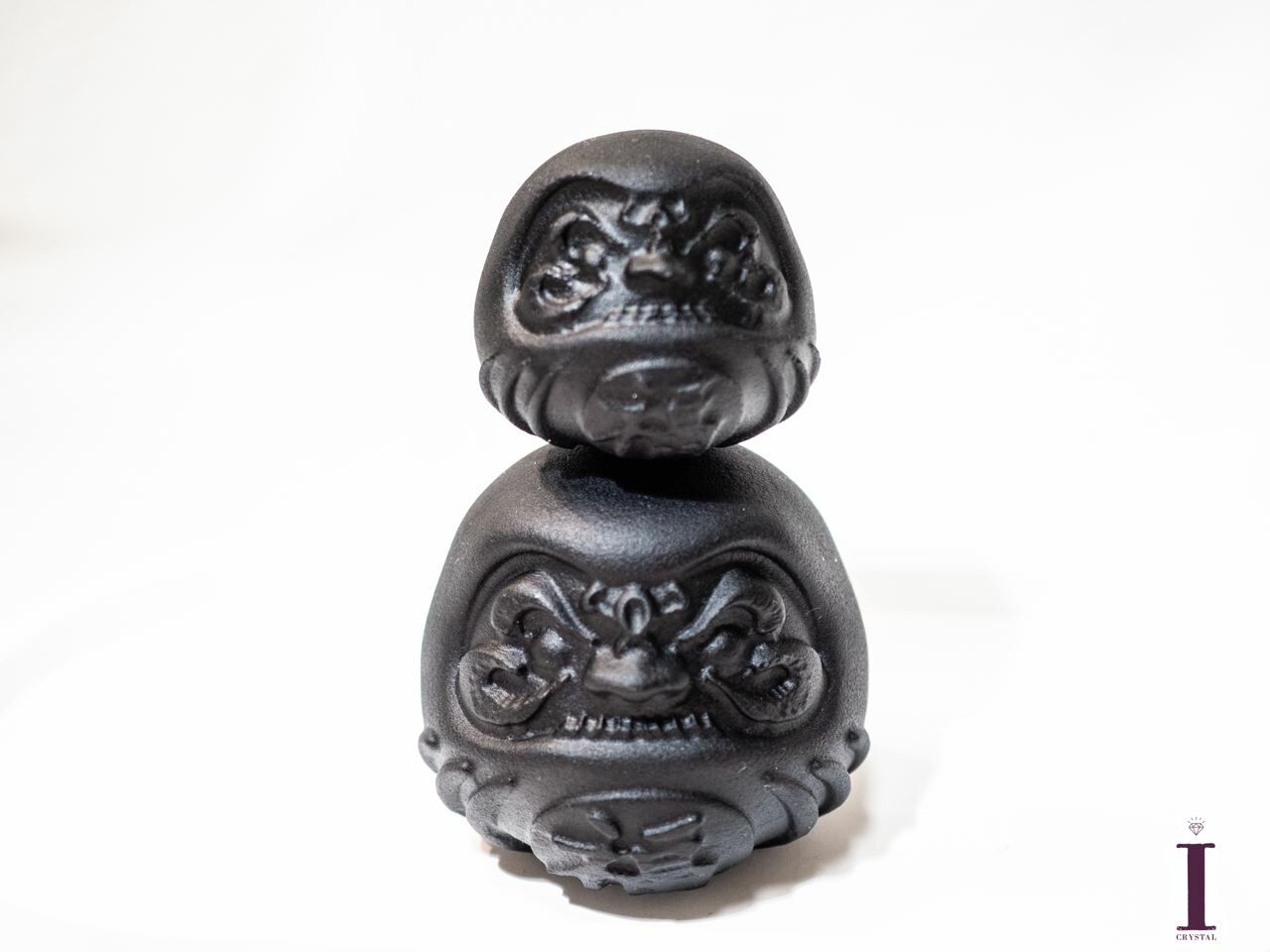 黑曜石達摩擺件 (T-E52)