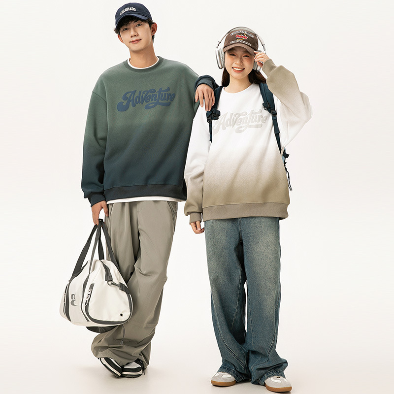 10M16 日系漸層暈染設計大學TEE 四色