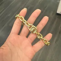 [US] MICHAEL KORS MKJH0013A HAMILTON LOCK CHAIN BRACELETS,GOLD, 796483654143 (SMK1022)
