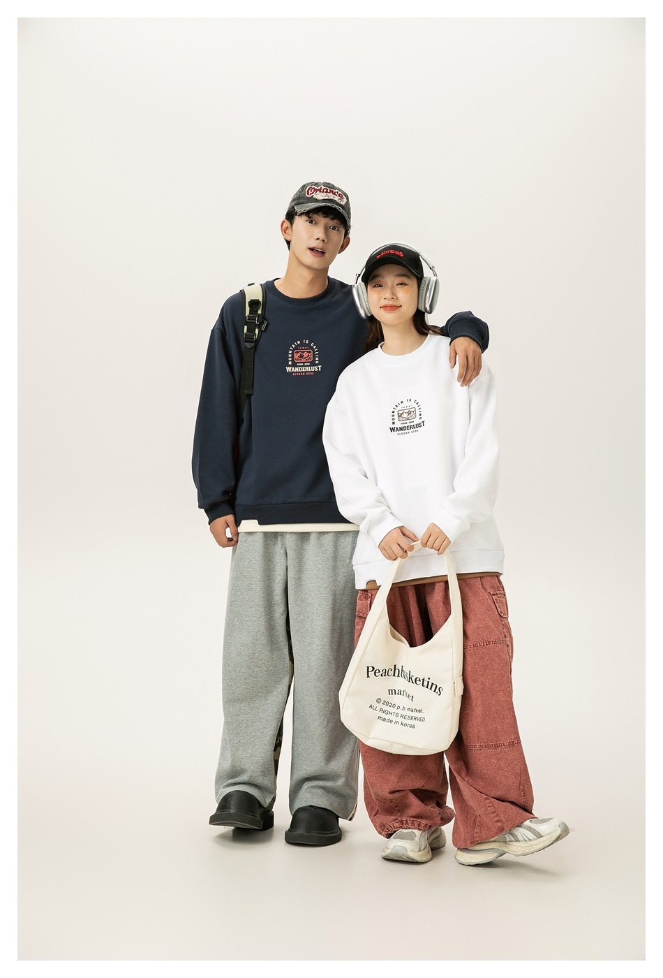 10M14 撞色假兩件層次感大學TEE 兩色