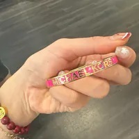 [US] MICHAEL KORS MKJH0009B LOGO ENAMEL BANGLE,PINK , 796483653559 (SMK1025)