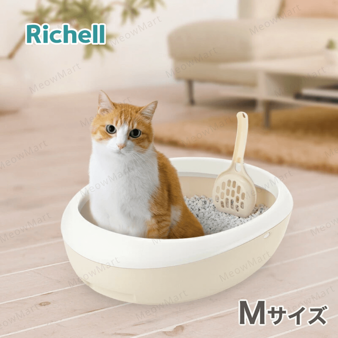 日本製Richell Lapre 蛋型貓砂盤 (M碼)