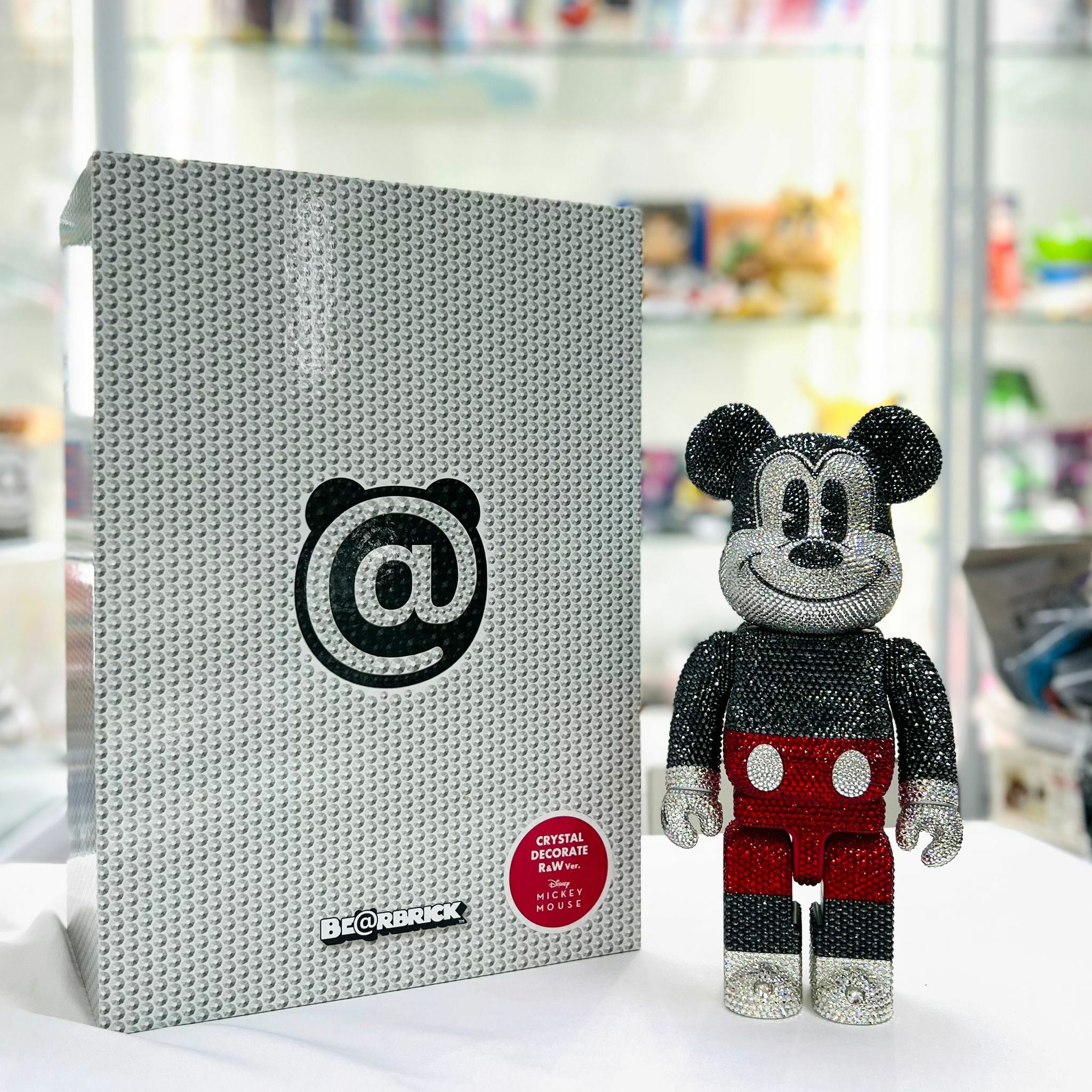 400% CRYSTAL DECORATE MICKEY MOUSE BE@RBRICK R&W Ver.