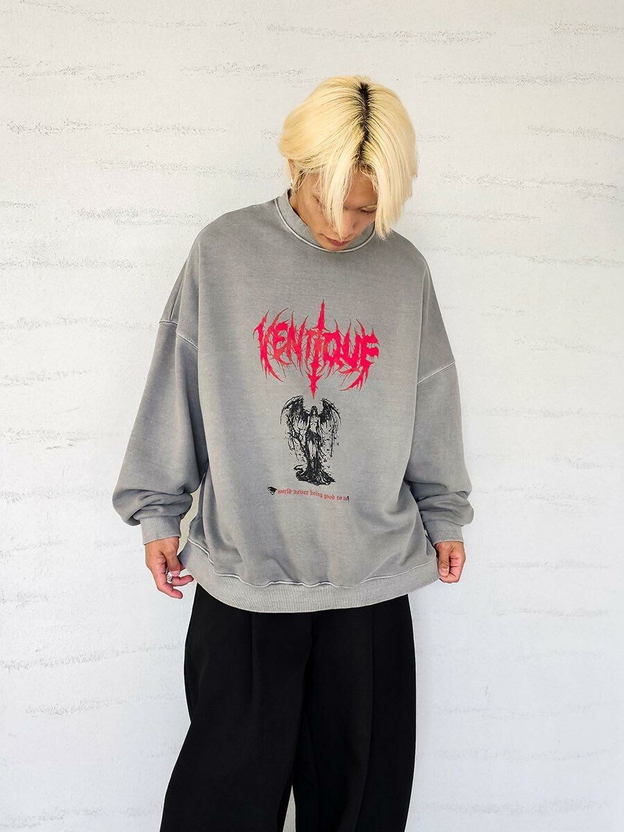 洗水英文字圖案衛衣 VENTIQUE-006T