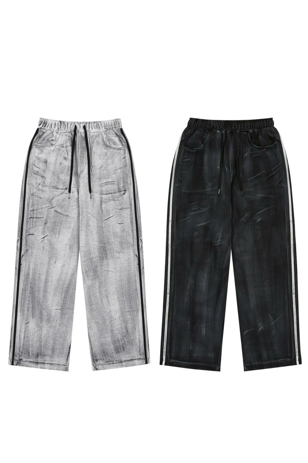 仿污雙間運動褲 VENTIQUE-010P