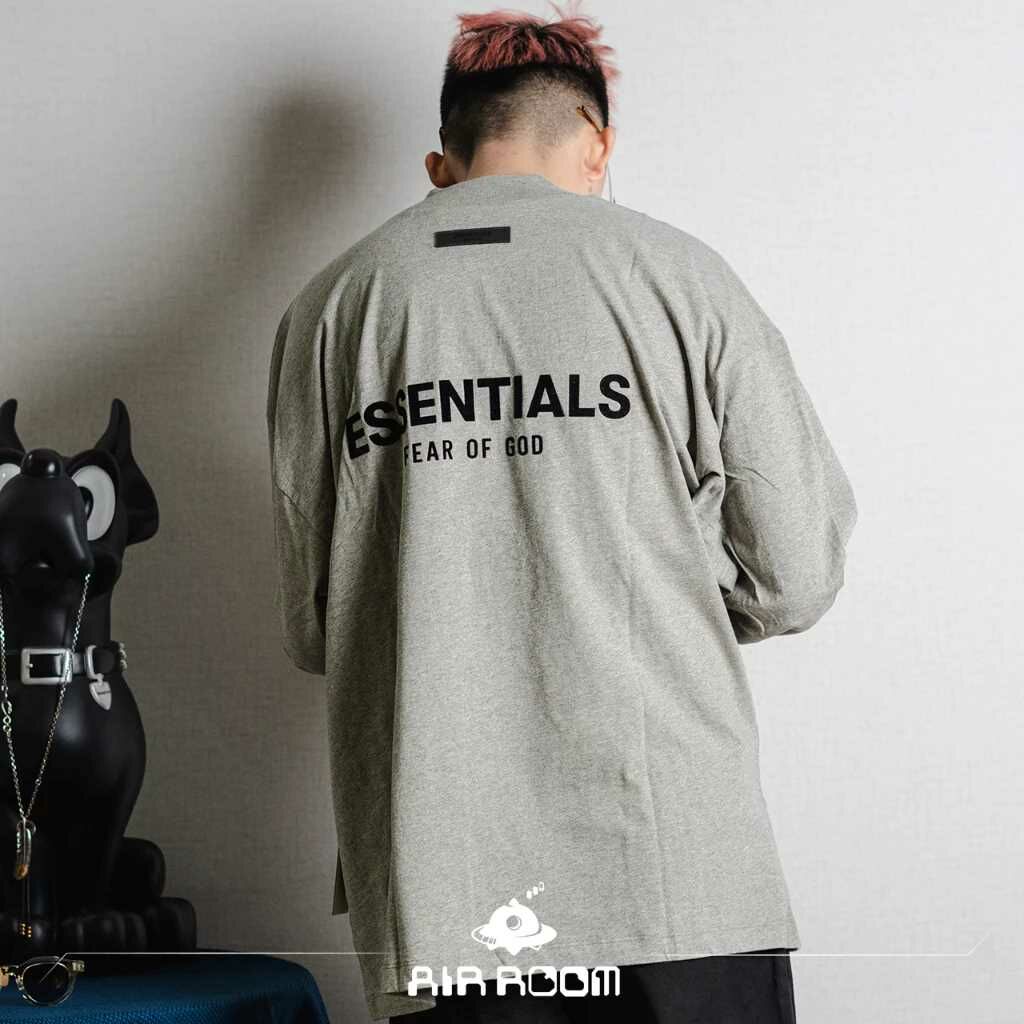 FOG FEAR OF GOD ESSENTIALS Flocked 植絨 胸口 LOGO LS TEE 長T 3色 現貨 125SU224110F / 125SU224117F / 125SU224118F
