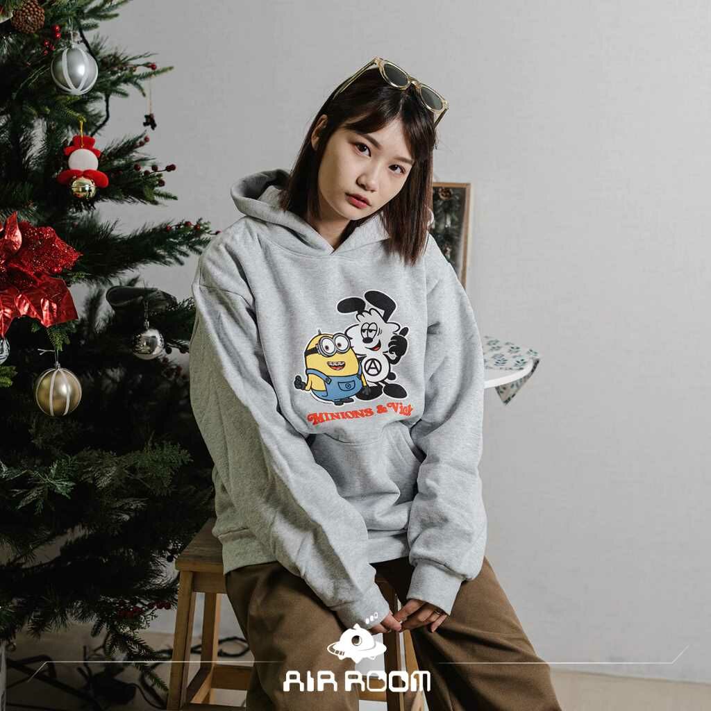 2022SS MINIONS VICK GREY HOODIE GDC VERDY GIRLS DON'T CRY 環球影城限定 帽T 小小兵 現貨