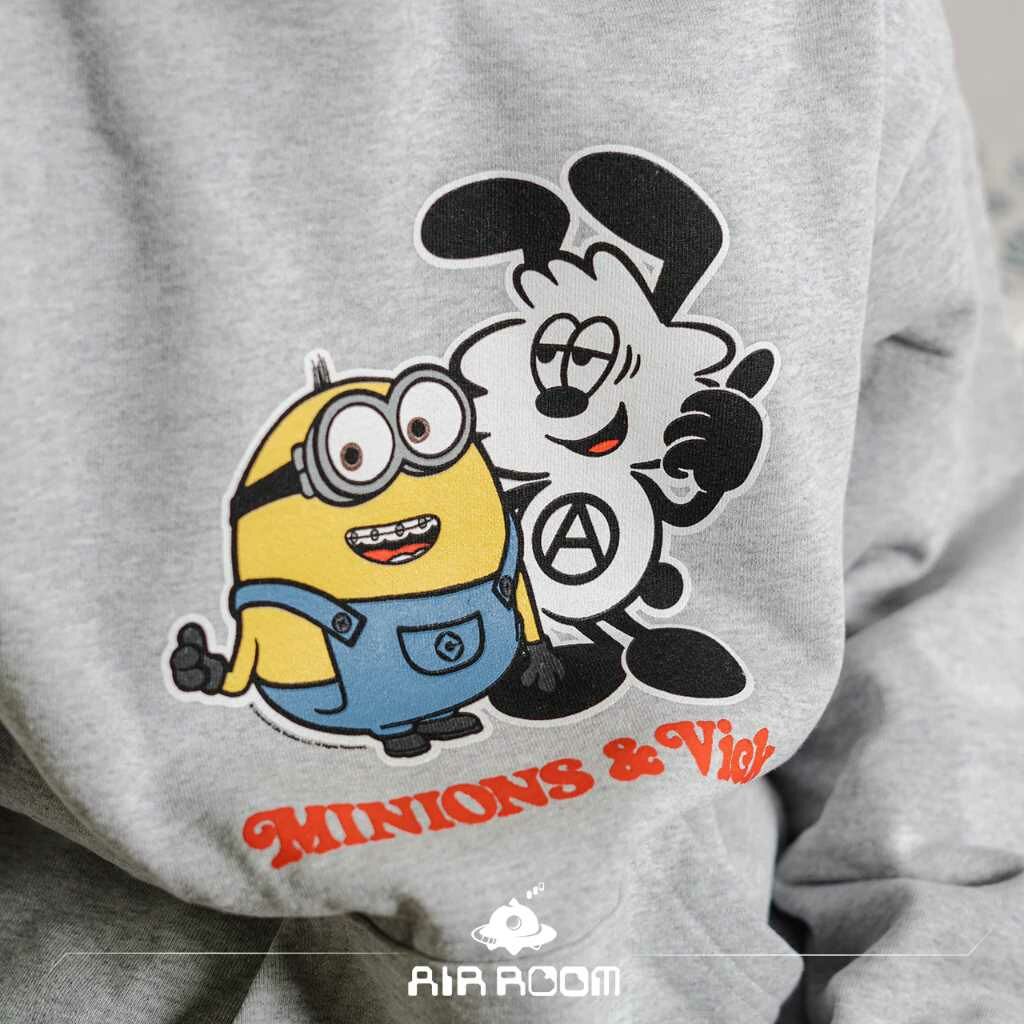 2022SS MINIONS VICK GREY HOODIE GDC VERDY GIRLS DON'T CRY 環球影城限定 帽T 小小兵 現貨