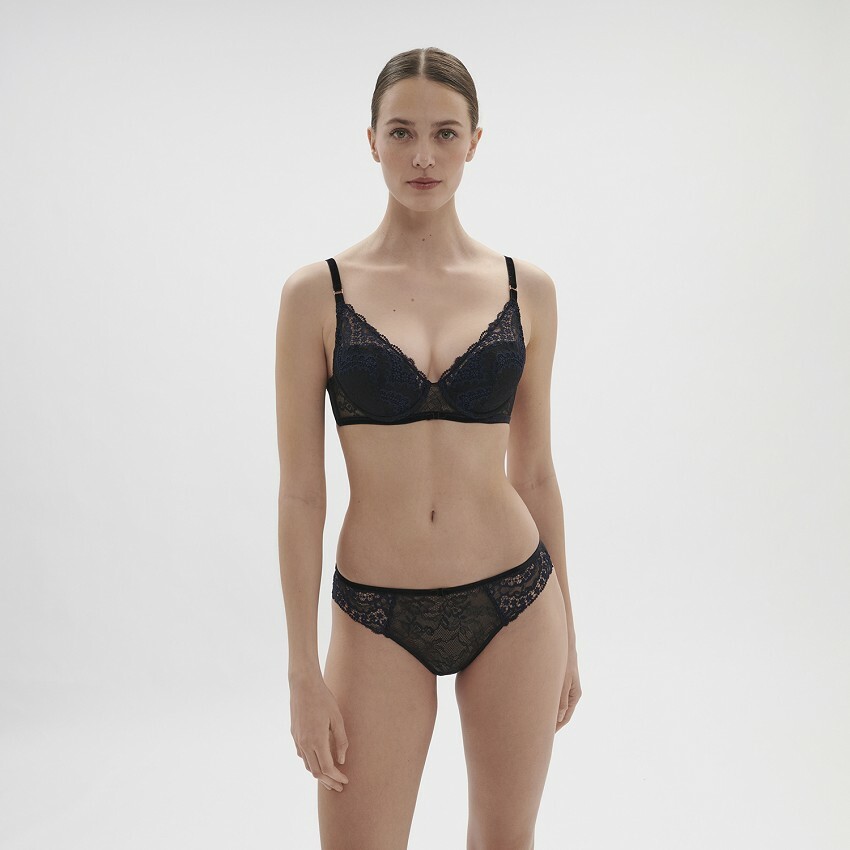 SCÉNARIO 情境 集中托高型胸罩 經典黑