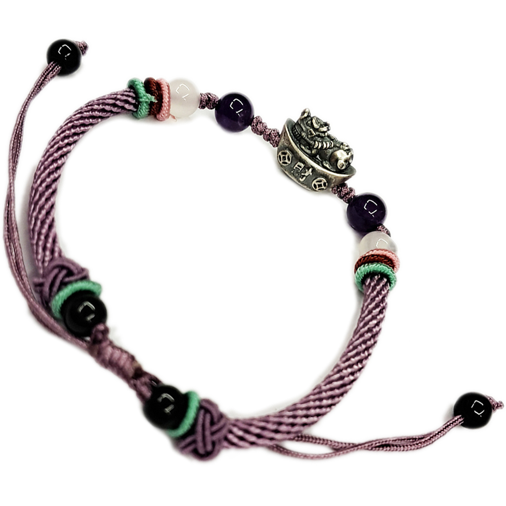 招財貔貅元寶{純銀}中國結手鍊【十方】151558