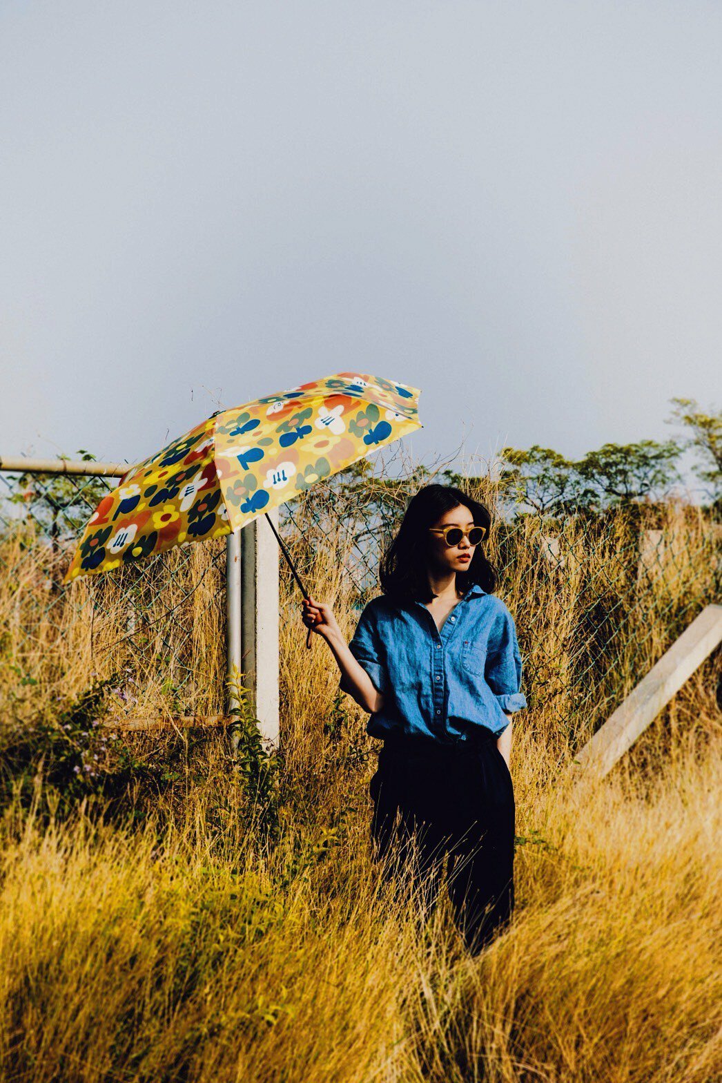 HiFlower_木柄大傘面 晴雨兩用傘｜什物 A KIND OF CAFE