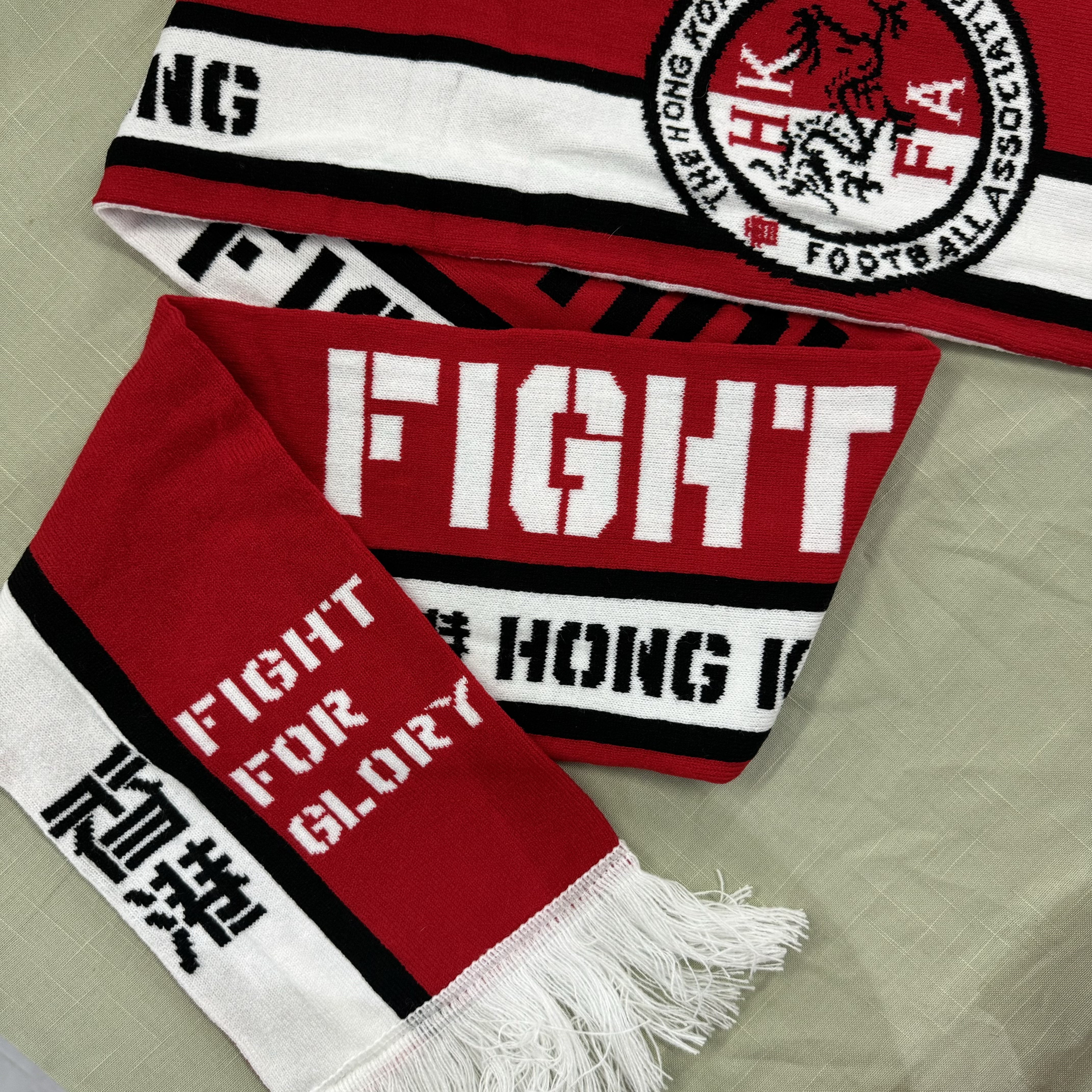 絕版全新｜HKFA Fight for Glory 香港隊打氣巾