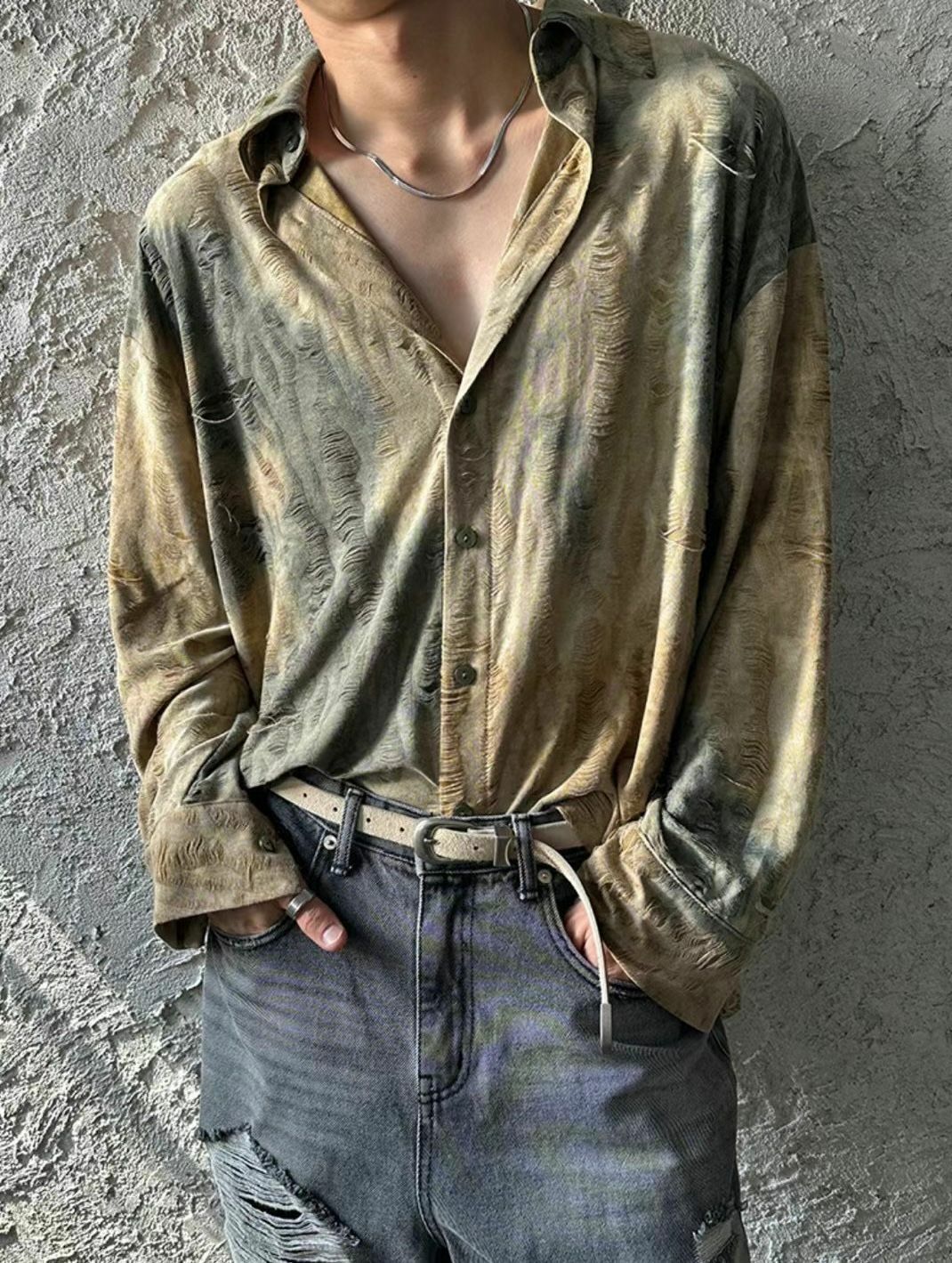 紮染長袖恤衫 S2263