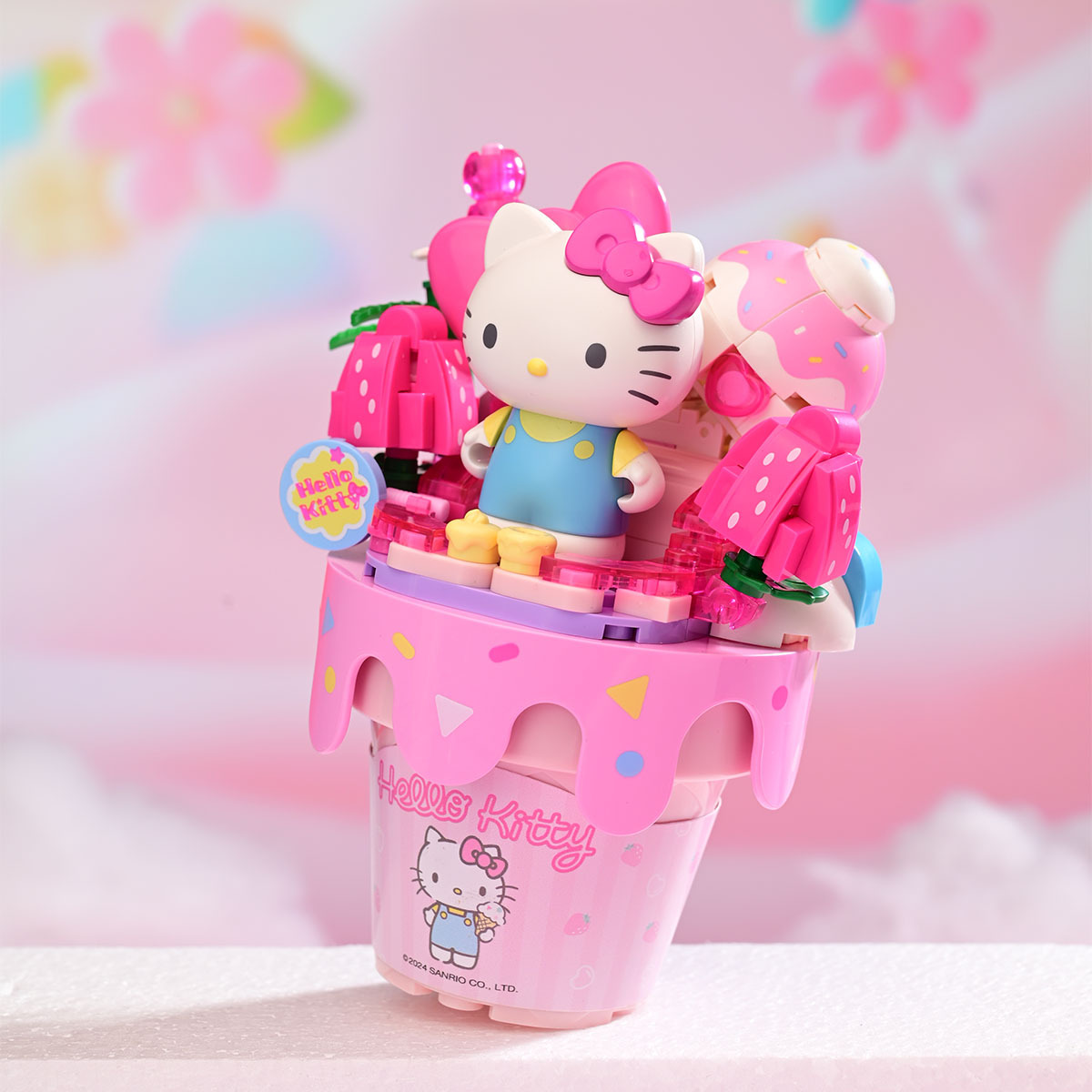 Hello Kitty 士多啤梨雪糕造型積木