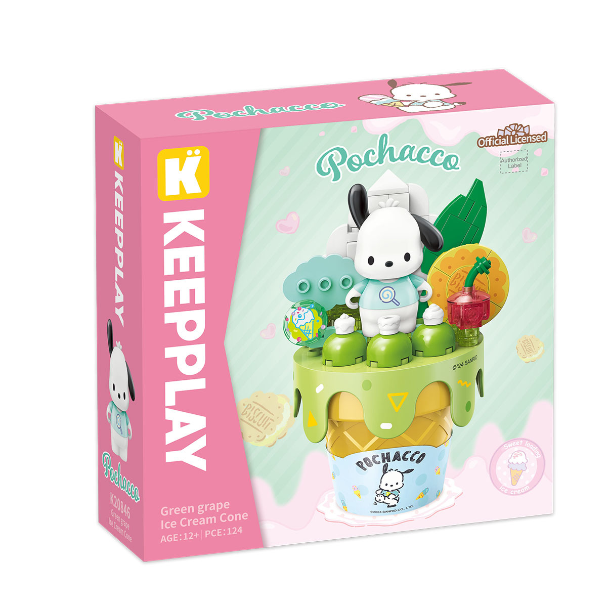 Pochacco 青提子雪糕造型積木