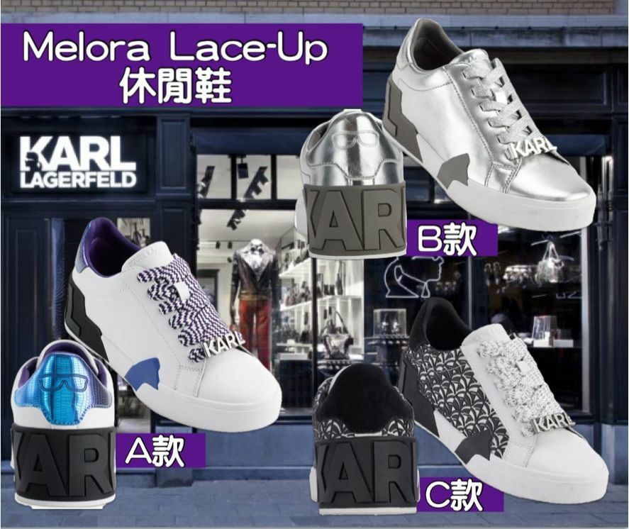 【預購】Karl Lagerfeld G101067 Melora Lace-Up女裝休閒鞋