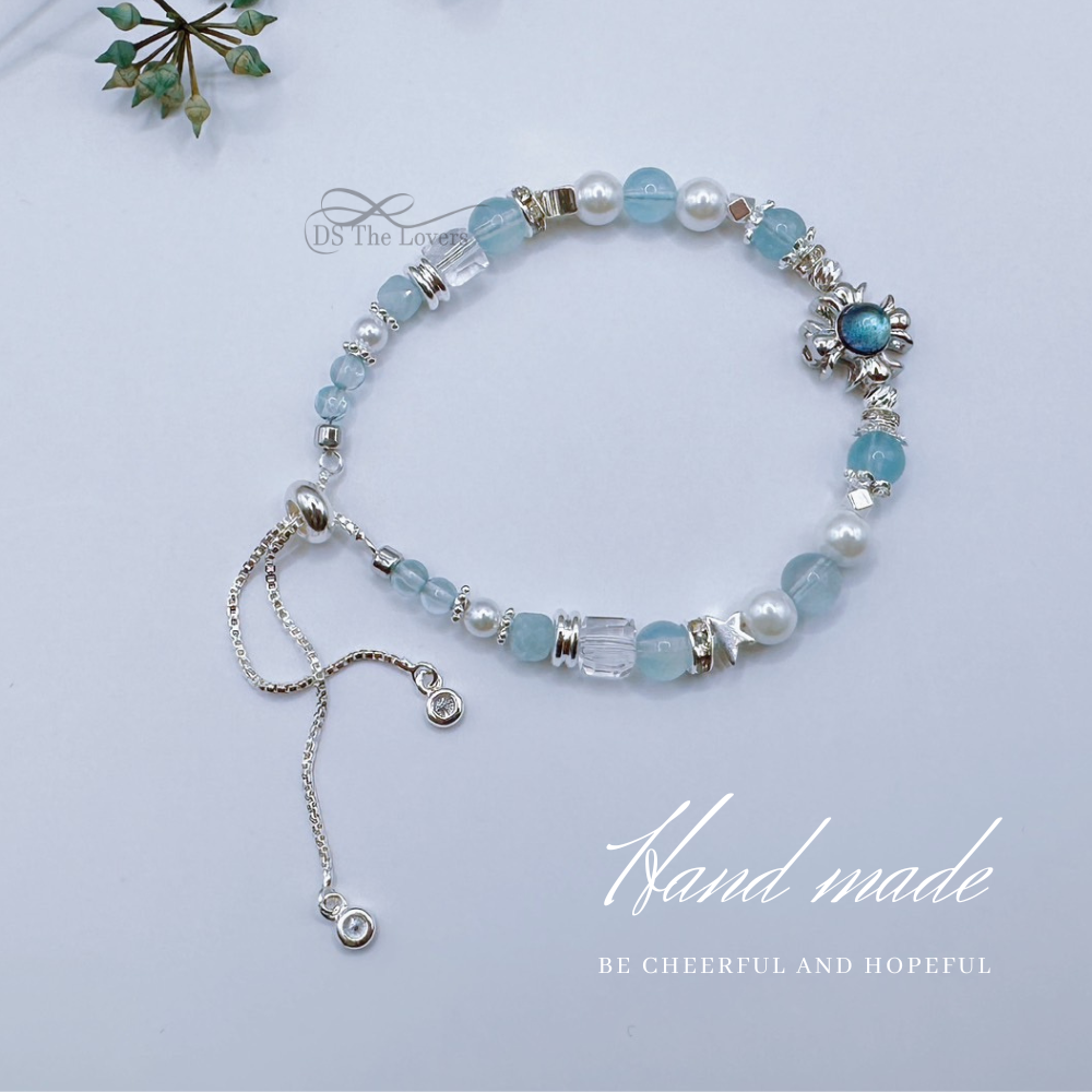 DS The Lovers 設計款 天然水晶 『藍月星河』能量水晶手鍊