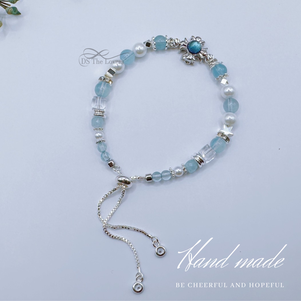 DS The Lovers 設計款 天然水晶 『藍月星河』能量水晶手鍊