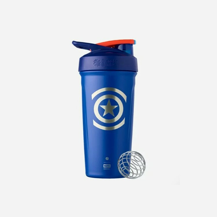 【Marvel】BlenderBottle® Strada不鏽鋼｜24oz 搖搖杯｜美國隊長