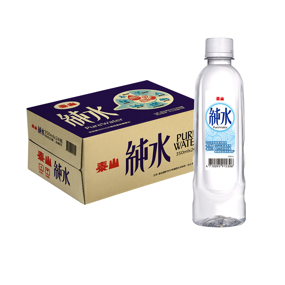 泰山純水350ml (24入/箱)