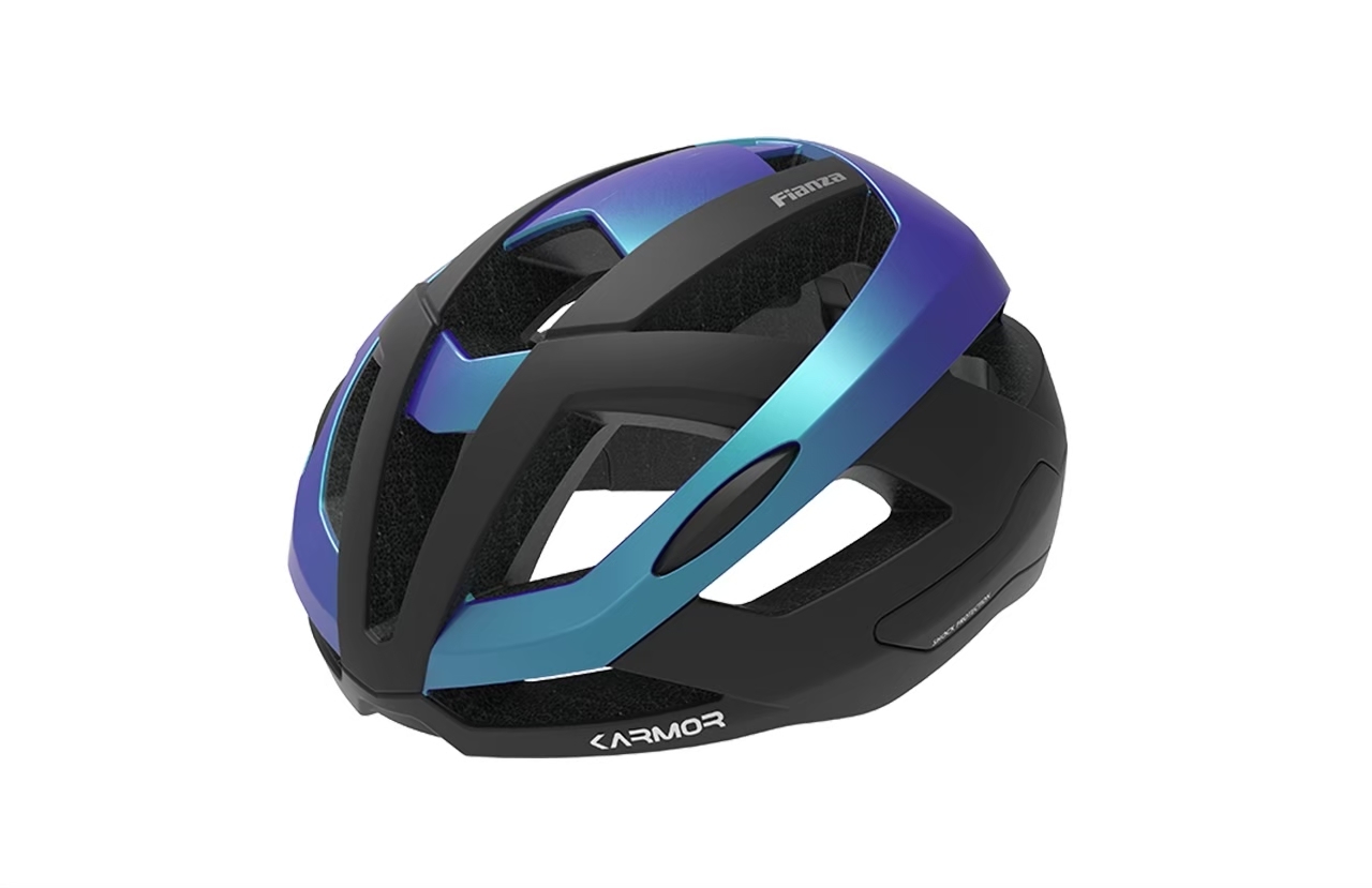 Karmor 自行車安全帽 Fianza Aurora Black/藍紫-黑