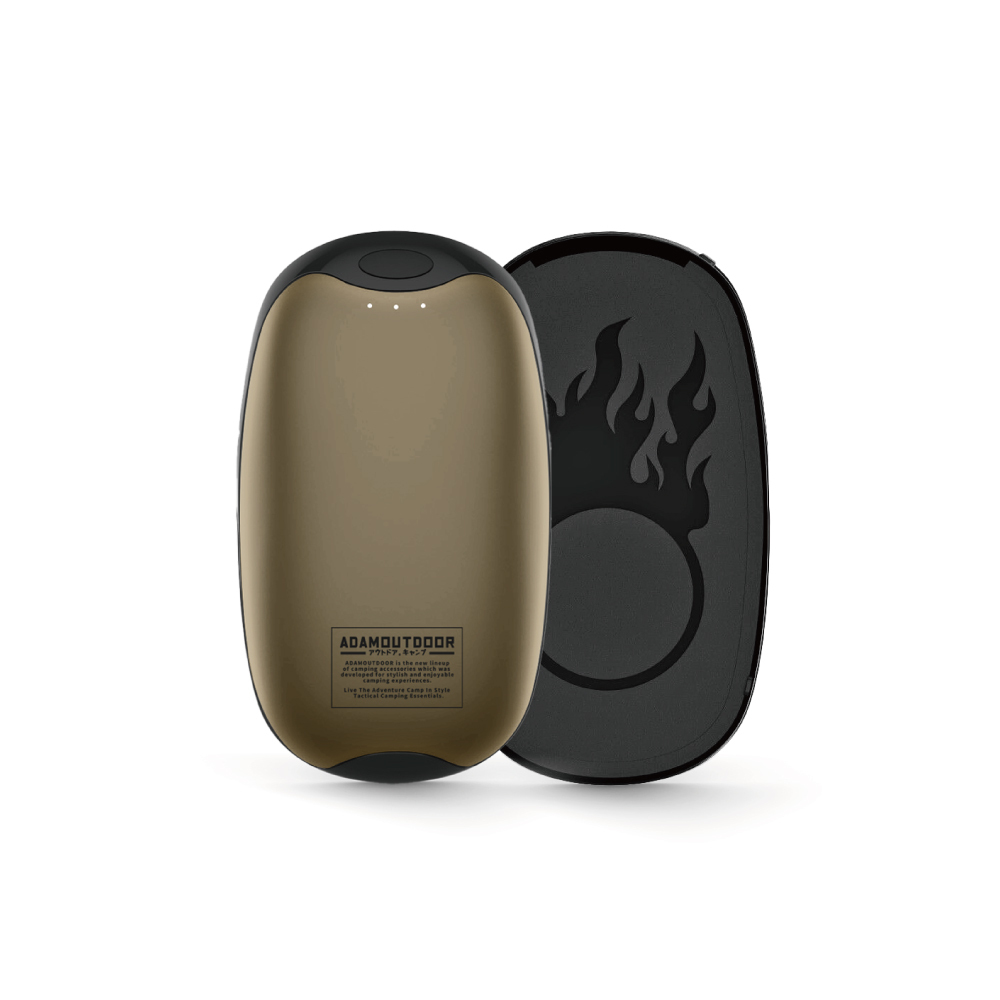 ADAMOUTDOOR｜USB充電式磁吸雙入組 掌心暖爐 沙漠色
