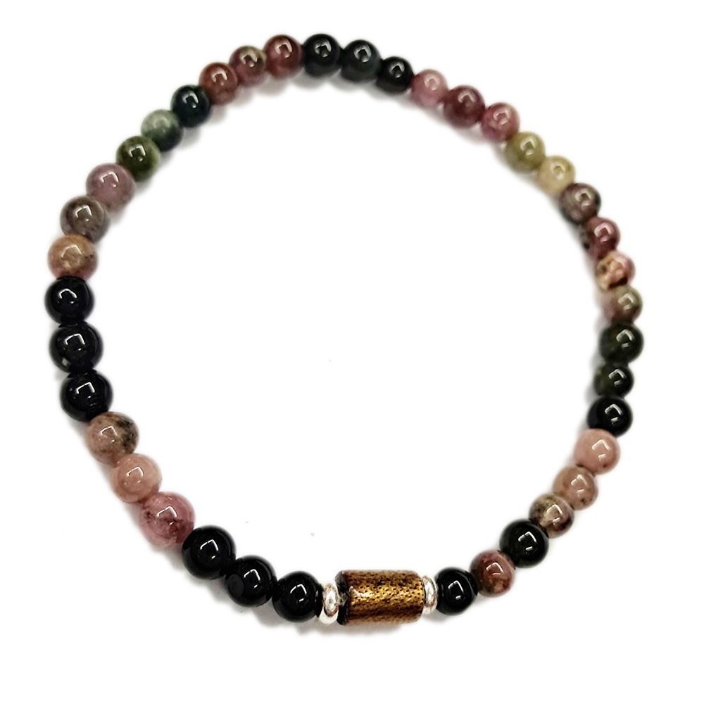 金珊瑚+碧璽手珠5mm【十方】136117